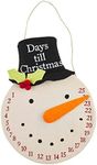 Mud Pie Christmas Countdown Door Hanger, Snowman, 20 1/2" x 15"