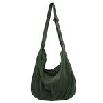 Makukke Women's Shoulder Bag, Large Casual Tote Crossbody Bag, for School, Office, Work, Travel, Outings, Shopping (Green)