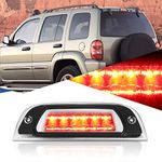 For Jeep Liberty KJ Rear High Mount LED 3rd Brake Light (Chrome Housing)