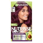 Garnier Nutrisse Ultra Color, Permanent Hair Dye, Vibrant Long-Lasting Colour, Vegan Formula, Nourished Hair, Protects Hair Against Dryness, 526 Deep Lilac, 1 Application, Packaging May Vary