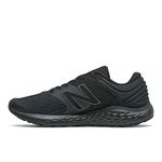 New Balance Men's 520v7 Road Running Shoe, Black Silver, 12.5 UK