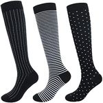 Junely 3 Pairs Compression Socks fo