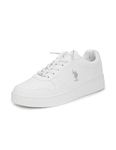 U.S. Polo Assn. Mens Jaxon Off White I Sneaker - 9 UK (2FD23079A01)