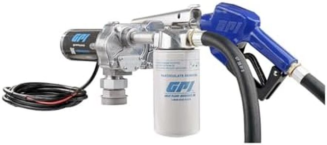 GPI - M-150 Series Fuel Transfer Pump, Automatic Shut-Off Nozzle with Filter Kit, 15 GPM, 12 Volt (110612-03)