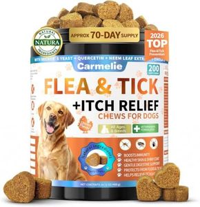 Carmelie Flea and Tick Prevention for Dogs, Flea & Tick + Itch Relief Chews