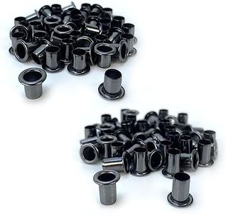 Kydex Holster Eyelets, kydex Rivets - (#8-9 Length) - (1/4 in. Diameter) - (50 Pack) ＆ (#8-12 Length) - (1/4 in. Diameter) - (50 Pack), Eyelets Combo for Holster Making, Leather DIY etc.