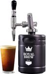 Royal Brew Nitro Cold Brew Coffee Maker Home Keg Kit System (A1 Matte Flat Black 64 oz)