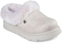 Skechers Women's Keepsakes LITE Cozy Blend Slipper, White, 6 UK