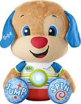 Fisher-Price Toddler Learning Toy Laugh & Learn So Big Puppy Plush with Music & Lights for Developmental Play Kids Ages 18+ Months