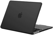 BlueSwan Compatible with MacBook Pro 13 inch Case 2024-2017 A2338 M2/M1 A2289 A2251 A2159 A1989 A1706 A1708, Anti-Cracking and Anti-Fingerprint Hard Shell Case, Frosted Black
