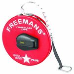 FREEMANS Goldstar Plus 30m:13mm Fibreglass Measuring Tape- 30m/100ft Multicolor || Case Reinforced With Stainless Steel Band || Durable Winding Mechanism Handle and Stainless Steel Mouth with End Hook