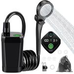 Fotgear Portable Shower for Camping, 6000mAh Rechargeable Camping Shower Pump with Showerhead, IPX7 Waterproof Electric Outdoor Shower Kit for Camping, RV Travel, Hiking, Pet Bathing, Car Washing