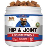 Glucosamine for Dogs Joint Supplement for Dogs Glucosamine Chondroitin for Dogs Joint Pain Relief MSM - Advanced Mobility Chews Reduce Inflammation Hip & Joint Care Chicken Flavor - 120 Ct