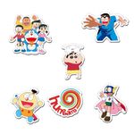 Deep Print Acrylic Fridge Magnet Hungama Network Theme Set of 6 Magnet || Waterproof