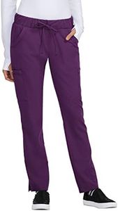 KOI Betsey Johnson B700 Women's Buttercup Scrub Pant Eggplant M