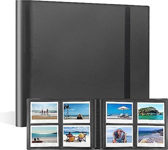 160 Pocket Photo Album for Fujifilm Instax Wide 400/300. Fits Polaroid Now/Now +/OneStep/OneStep 2 instant cameras, POP/Lab instant printer and i-Type/600/SX-70 film (Black)