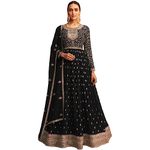 Wedding Reception Party Wear Beautiful Designer Long Anarkali Gown Suit for Women's Wear (CA/US, Numeric, 40, Regular, Regular, Choice - 5)