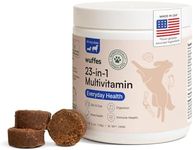 Wuffes 23-in-1 Chewable Dog Multivitamin&Supplements - Dog Multivitamin for Small&Large Breed - Pet Vitamins and Minerals for Coat, Heart, Hips&Joints, Digestion&Immune System, 30 Soft Chews (23-in-1)