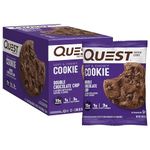 Quest Nutrition Protein Cookie, Double Chocolate Chip 12 Count, 59 g (Pack of 1)