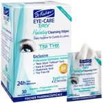 Dr. Fischer Daily hygienic & hydrating eyelid wipes- Complementary aid for dry eye syndrome & cleanse the eye area of ocular secretions. Moisture enriched to effectively clean & moisturize (30 Wipes)