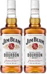 Jim Beam Kentucky Straight Bourbon Whiskey, 70cl (Pack of 2)