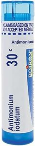 Boiron Antimonium Iodatum 30C for Productive Cough with Thick Mucus - 80 Pellets