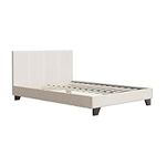 Artiss Wooden Boucle Fabric Bed Fra