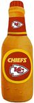 NFL KANSAS CITY CHIEFS BEER BOTTLE PLUSH DOG & CAT SQUEAK TOY - Cutest STADIUM SODA BOTTLE SNACK Plush Toy for DOGS & CATS with INNER SQUEAKER & Beautiful Football Team Name/Logo