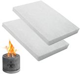 2Pack Premium Ceramic Wool for Portable Tabletop Firepit to Extend Burn Time - Ceramic Wool Wick Sponge Ceramic Fiber Insulation for Bioethanol Fireplaces (12" x 8")