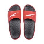 Speedo Extra-Light Water Resistant Swimming Men's Flip Flop (8/9 UK/India, Black/Lava Red/White)