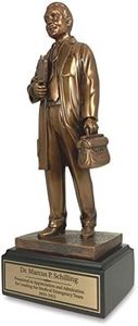 Awards4U Award for Doctor - Personalized Antique Bronze Resin Statue Trophy for Physician Retirement Thank You Gift - 11.5 Inches Tall