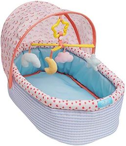 Manhattan Toy Stella Collection Soft Baby Doll Crib with Removable Canopy and Mobile for 30.48cm to 38.1cm Baby Dolls