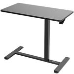 VIVO Pneumatic 32 x 16 inch Over Sofa Laptop Table, Mobile Desktop with Hidden Casters, Bedside Cart, Laptop Desk, Medical Sliding Bed Table, Black, CART-V02L