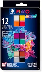 STAEDTLER 8043 C12-1 FIMO Professional Oven Hardening Modelling Clay 12 x 25 g Blocks - Assorted Colours