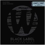 Warwick 40300 Black Electric 5-String Med-Light 040-130 - String Set for 5 String Bass Guitar