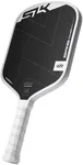 SLK by Selkirk ERA Power Pickleball Paddle | Raw Carbon + Fiberglass Face for Power & Spin | Engineered with Dynamic Fusion Core | Designed for Aggressive Players | Widebody White