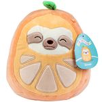 Squishmallows 8" Simon The Orange Sloth Plush - Officially Licensed Kellytoy Plush - Collectible Soft & Squishy Stuffed Animal Toy - Add Simon to Your Squad - Gift for Kids, Girls & Boys - 8 Inch