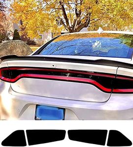 xinghe Tail Light Tint Overlay for Dodge Charger 2015-2023, Precut Dark Matte Black Taillight Overlay Decals, Black Tail Light Cover for Dodge Charger Accessories (Tail Light Tint)