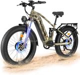 PHILODO Falcon 60V Off-Road Electric Bike - Dual Motor Hunting Ebike, 26" Fat Tire Full Suspension Dirt Bike for Adults, Long Range Snow/Sand Electric Bicycle(Camo)