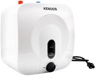 KENUOS Mini Tank Instant Hot Water Heater Plug in 110V 2.5 Gallon Under Sink Water Heater White Small Water Heater On Dermand,1500W Kitchen Rv Under Counter Water Heater with Safety Valve