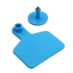 ZHEQOGZH Blank Ear Tags for Cattle Ear Tags Livestock Ear Tags for Cows Hogs Sheep, 100 Pieces (Blue)