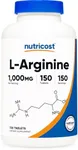 Nutricost L-Arginine 1000mg, Amino Acid Tablets