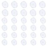 JIESIBAO 30PCS Mixed-size Clear Silicone Piercing Discs Pad Healing Non Pull For Piercing Bump Clear Disc Pads to Stabilize Earrings Stopper Earlobe Support Patches 7mm 9mm