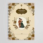 ANGIRA CREATION Nyouta Wedding Planner (Personalize) | Engagement Gift | Hard Bound Spiral Diary with 200 Pages | Wedding Planner Organiser | Useful Checklists for your Dream Day | (Royal Edition)