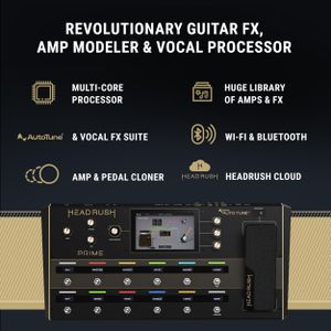 HeadRush Prime Multi-Effects Guitar Pedal – Amp Modeling & FX
