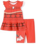 Disney Princess Moana outfits for Toddler girls:Ruffle Sleeve Top & Shorts 2 Piece Set Costume Hawaiian Birthday Toddler Clothes Summer Dress up-Moana 2T
