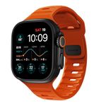 Nomad Sport Band Compatible with Apple Watch Strap Series 8, 7, 6, SE & All Previous Models, Waterproof Watch Strap - 49/45/44/42mm - Ultra Orange