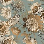 ReWallpaper Vintage Gold Floral Wal