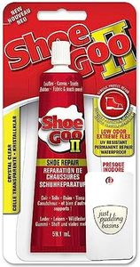 Shoe Goo 2 Shoe Repair Glue 59.1ml & Applicator Card, Clear Permanent Waterproof Adhesive for Heel, Sole and Upper