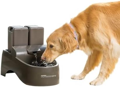 PetSafe Drinkwell Outdoor Dog Water Fountain - 2 Reservoirs - Encourages Hydration - 450 Ounces - Taupe